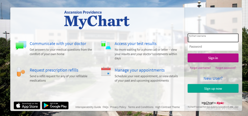 Ascension Providence Patient Portal